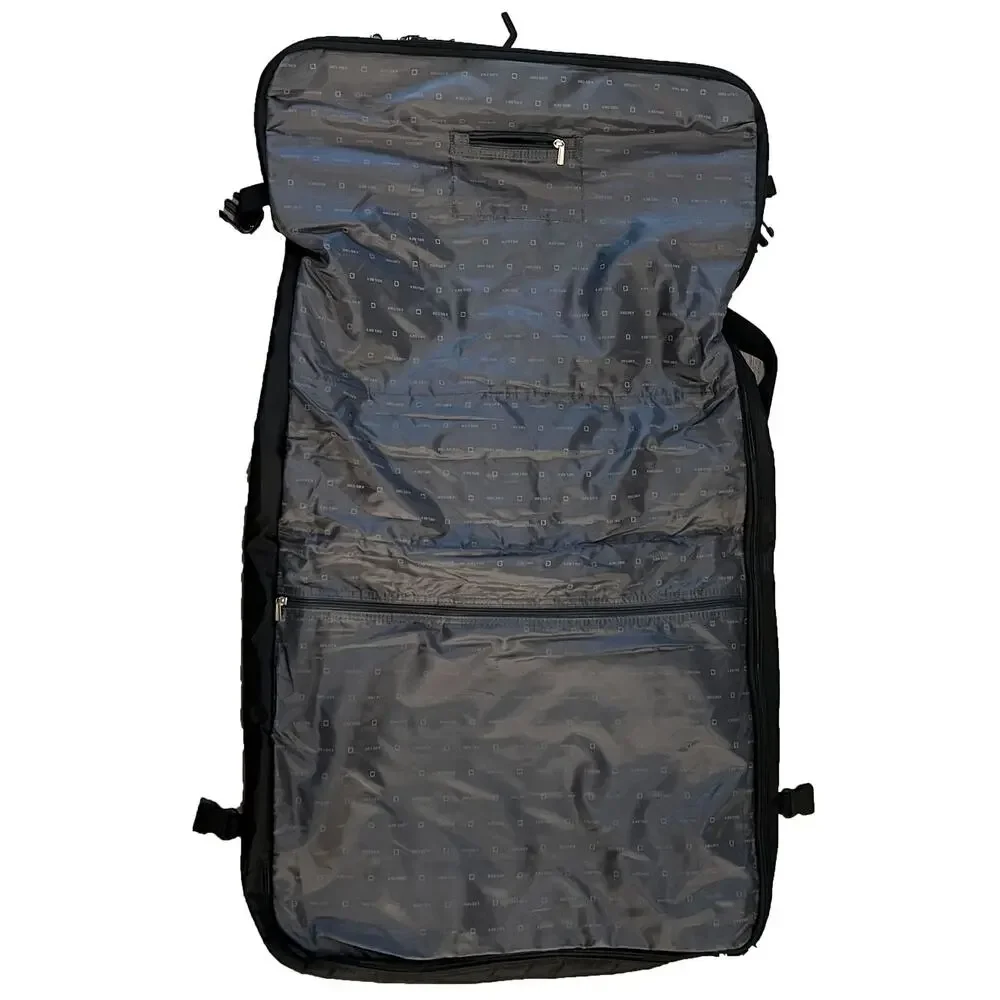 Delsey Folding Travel Garment Bag Black Suit Dress Cover Carry On Organizer